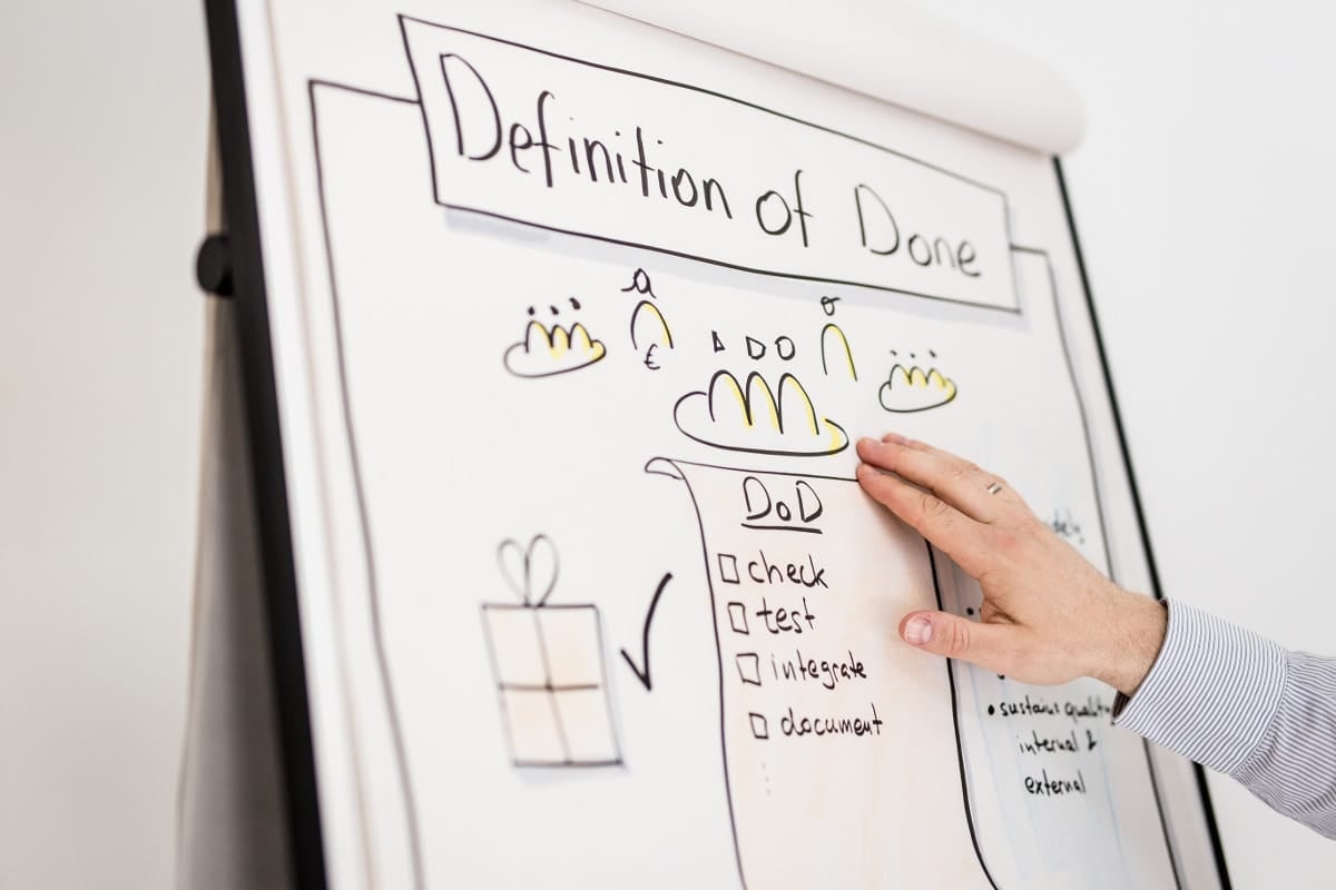 Product Owner Zertifizierung - Definition of Done Flipchart