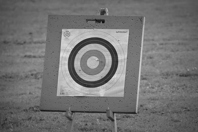 target for arrows symbolizing the outcome or the impact.